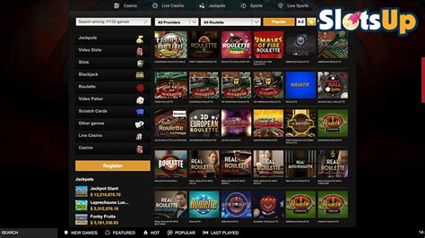 Casino excitement with slots, videoslots and table games and great bo.